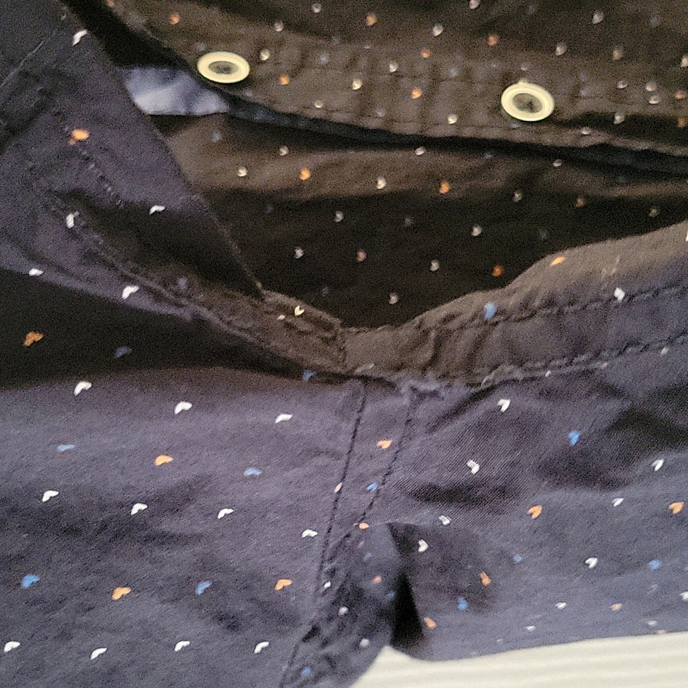 Navy Multi-Colored Heart Button-Up - Picture 7 of 8